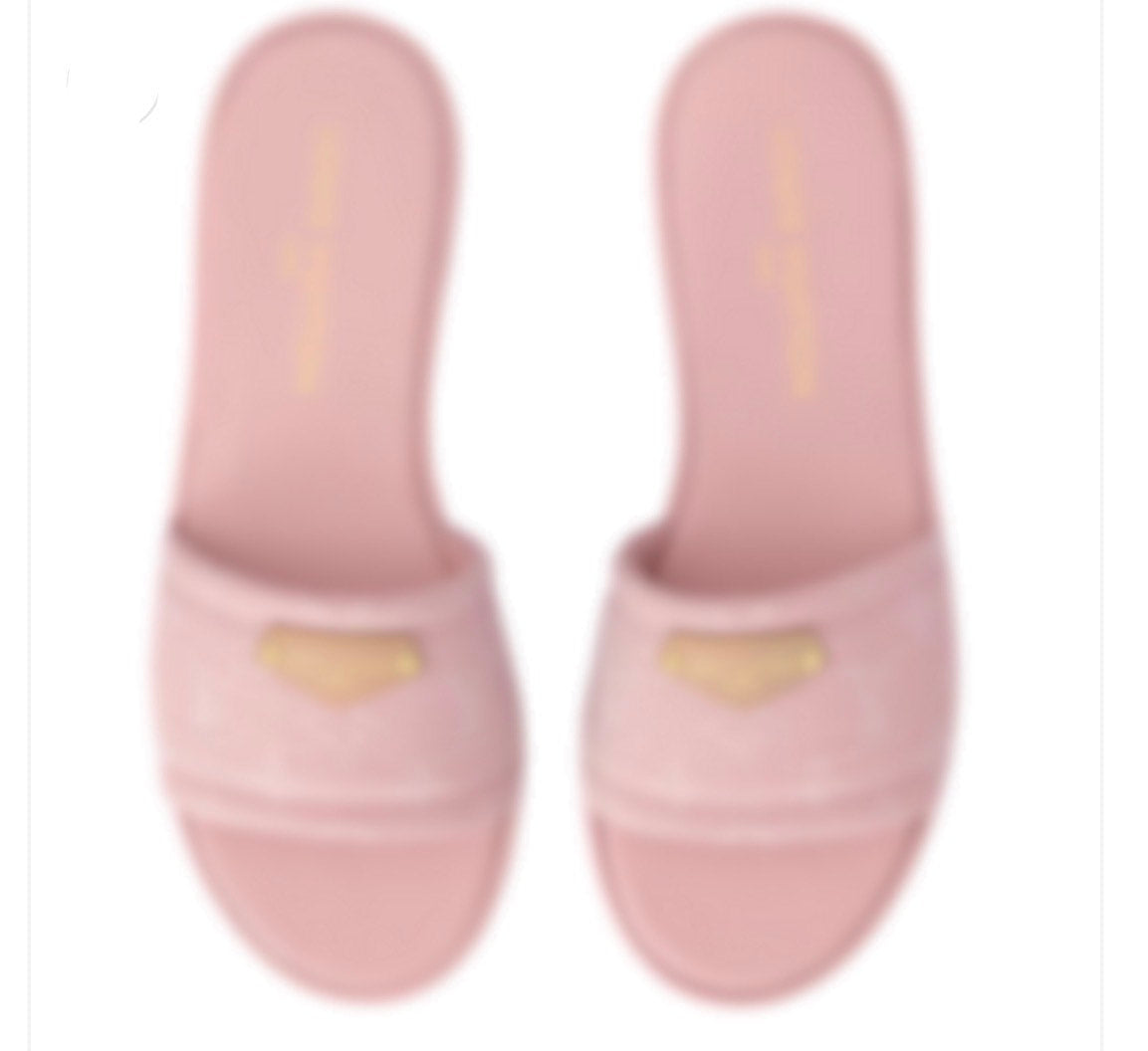 Pink lv sandals